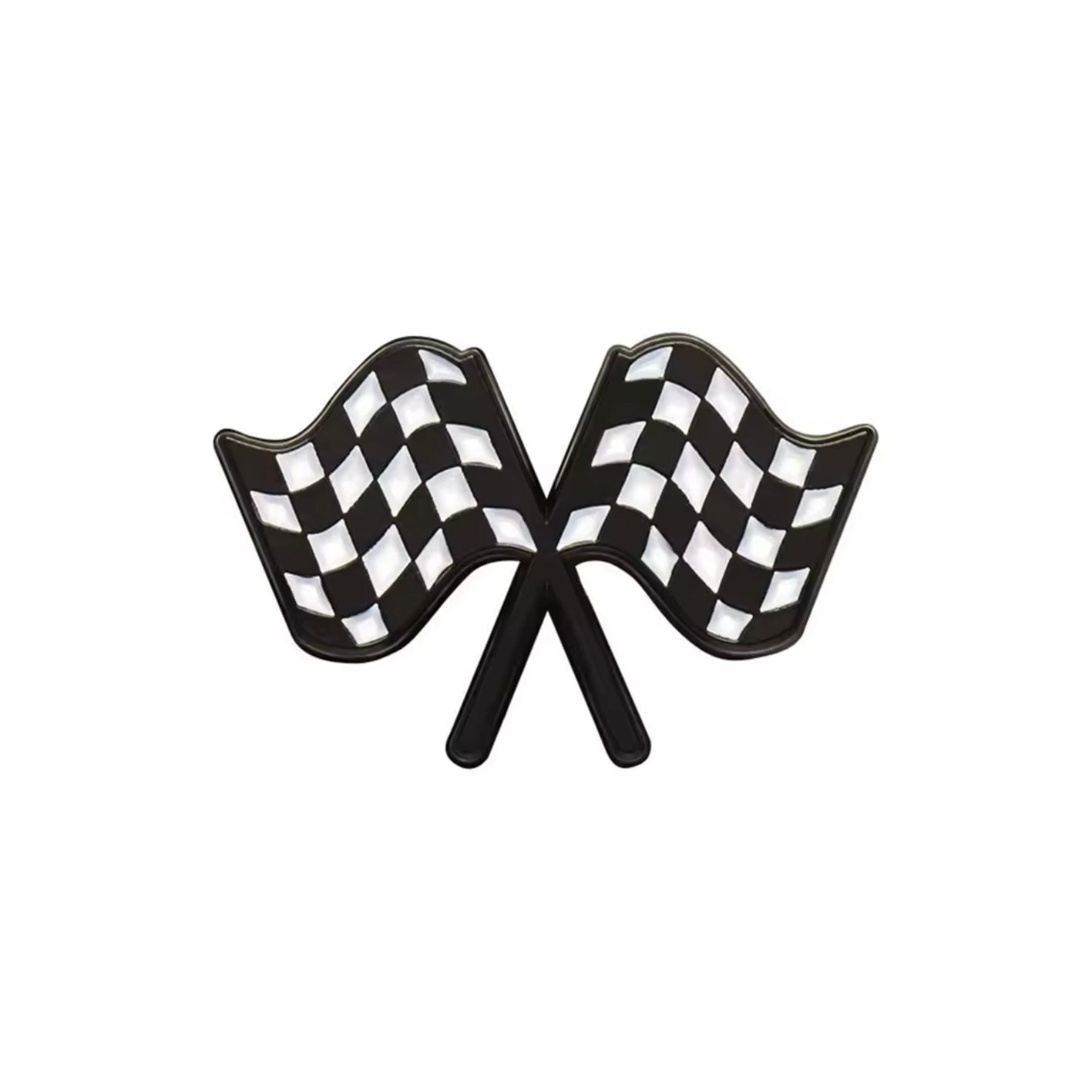 Racing Checkered Flag Enamel Pin