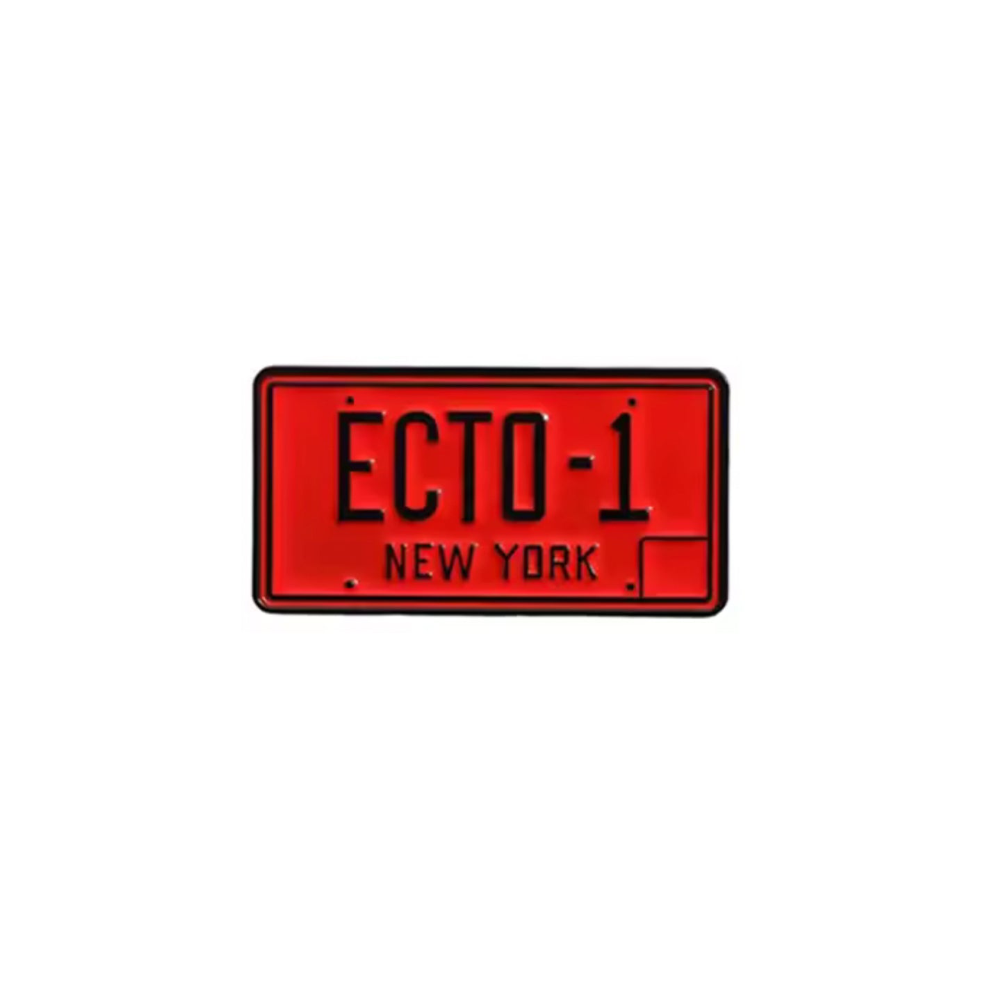 Ecto-1 Plate Enamel Pin