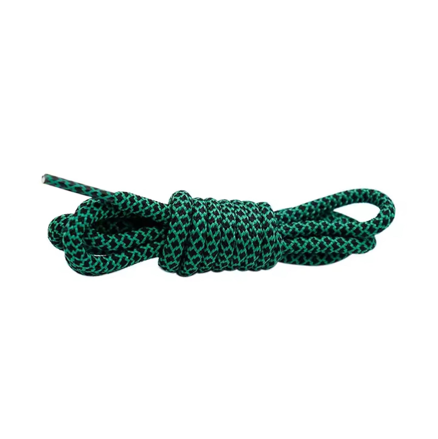 Raw Inc / 120cm Emerald Green & Black Diamond Rope Laces