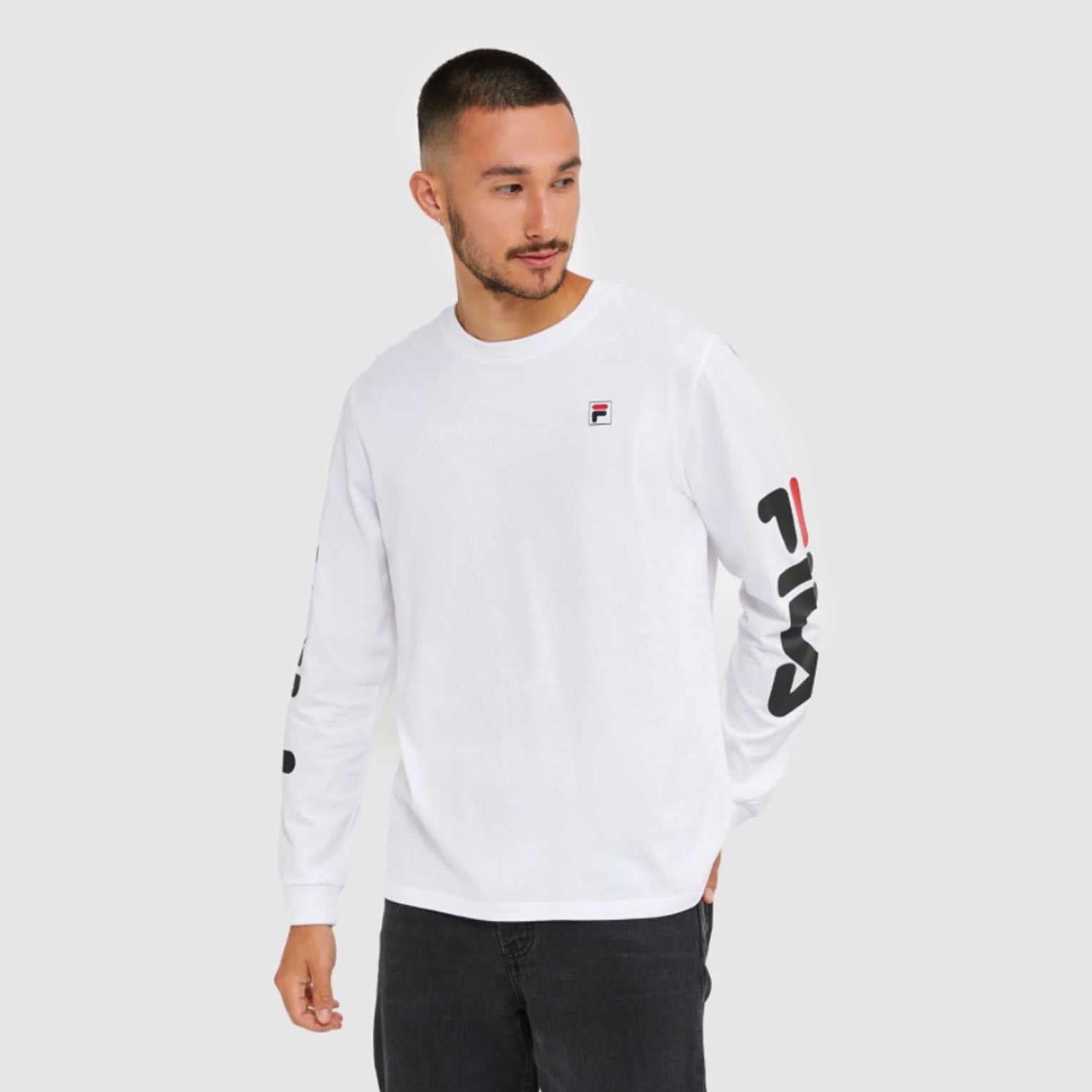 Fila Classic Men Long Sleeve white t-shirt - Main Image