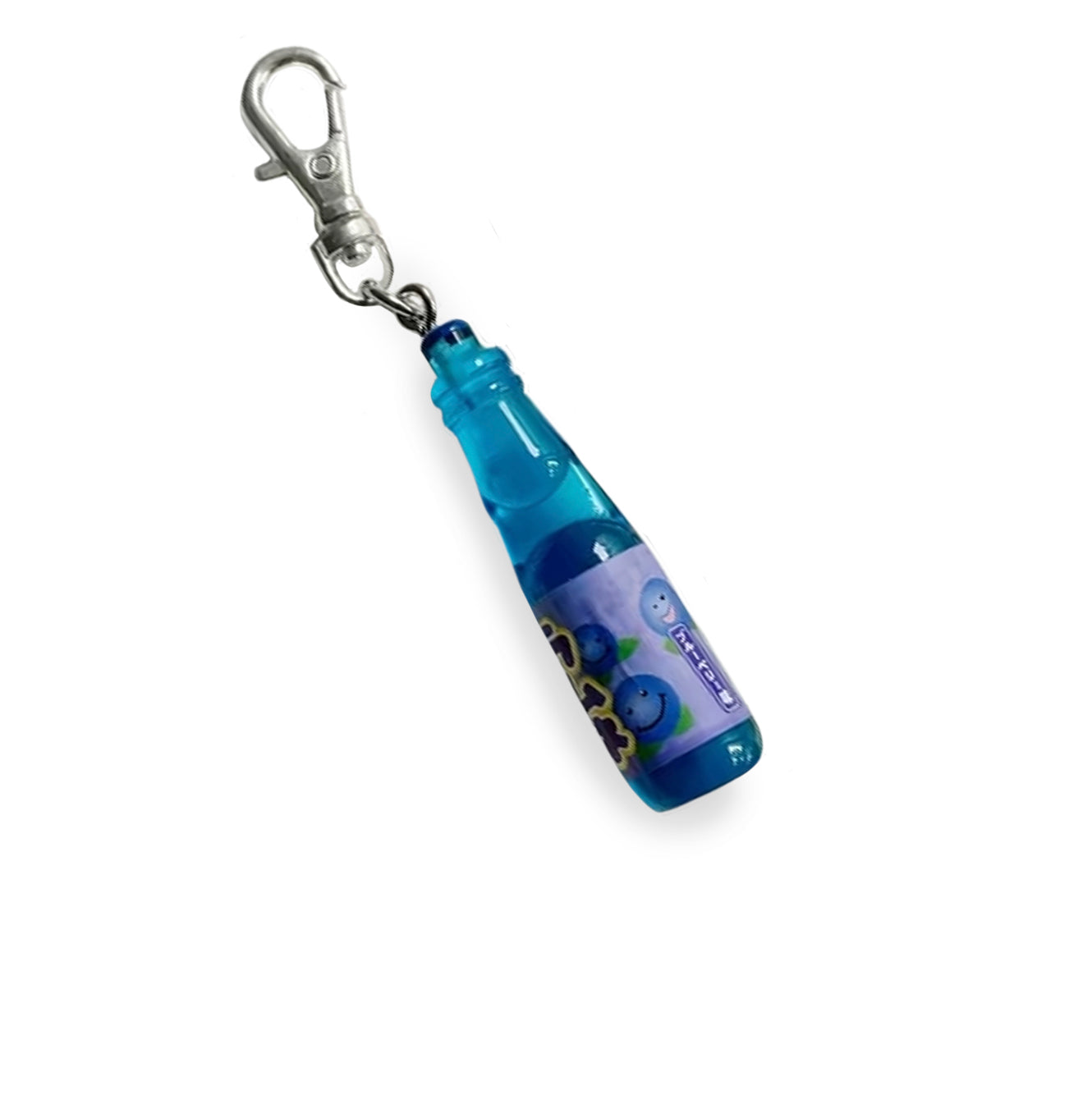 Hatakosen Blueberry Ramune Soda Keyring