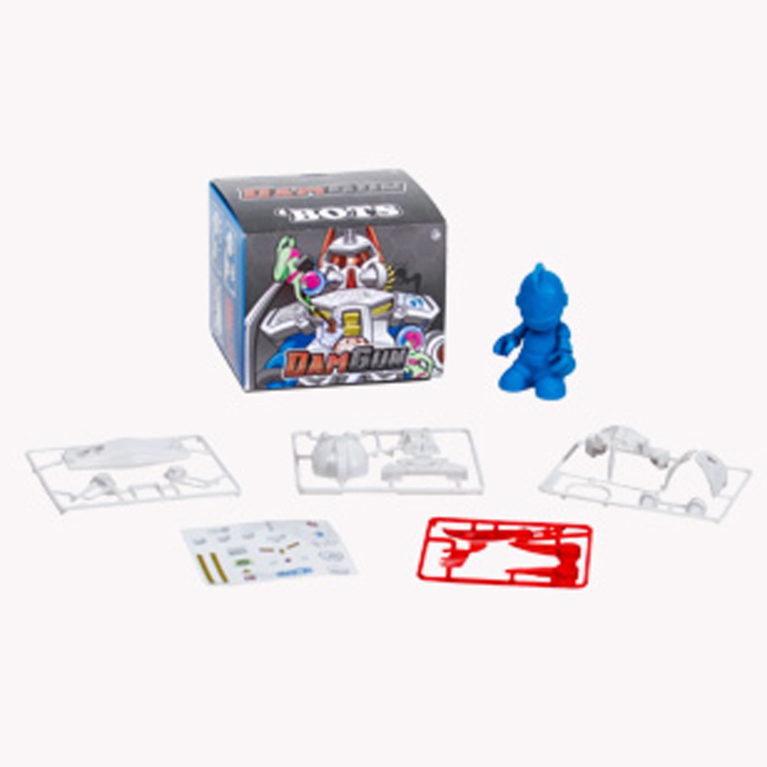 Kidrobot / 3" Bot Mini Dam Gun White Figure