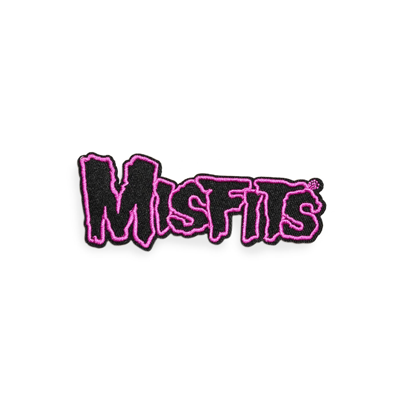 Misfits Black & Pink Logo Woven Patch