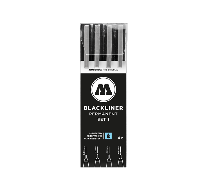Molotow / Blackliner Set 4pc - Set 1