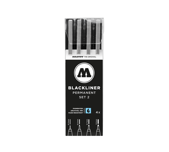 Molotow / Blackliner Set 4pc - Set 2