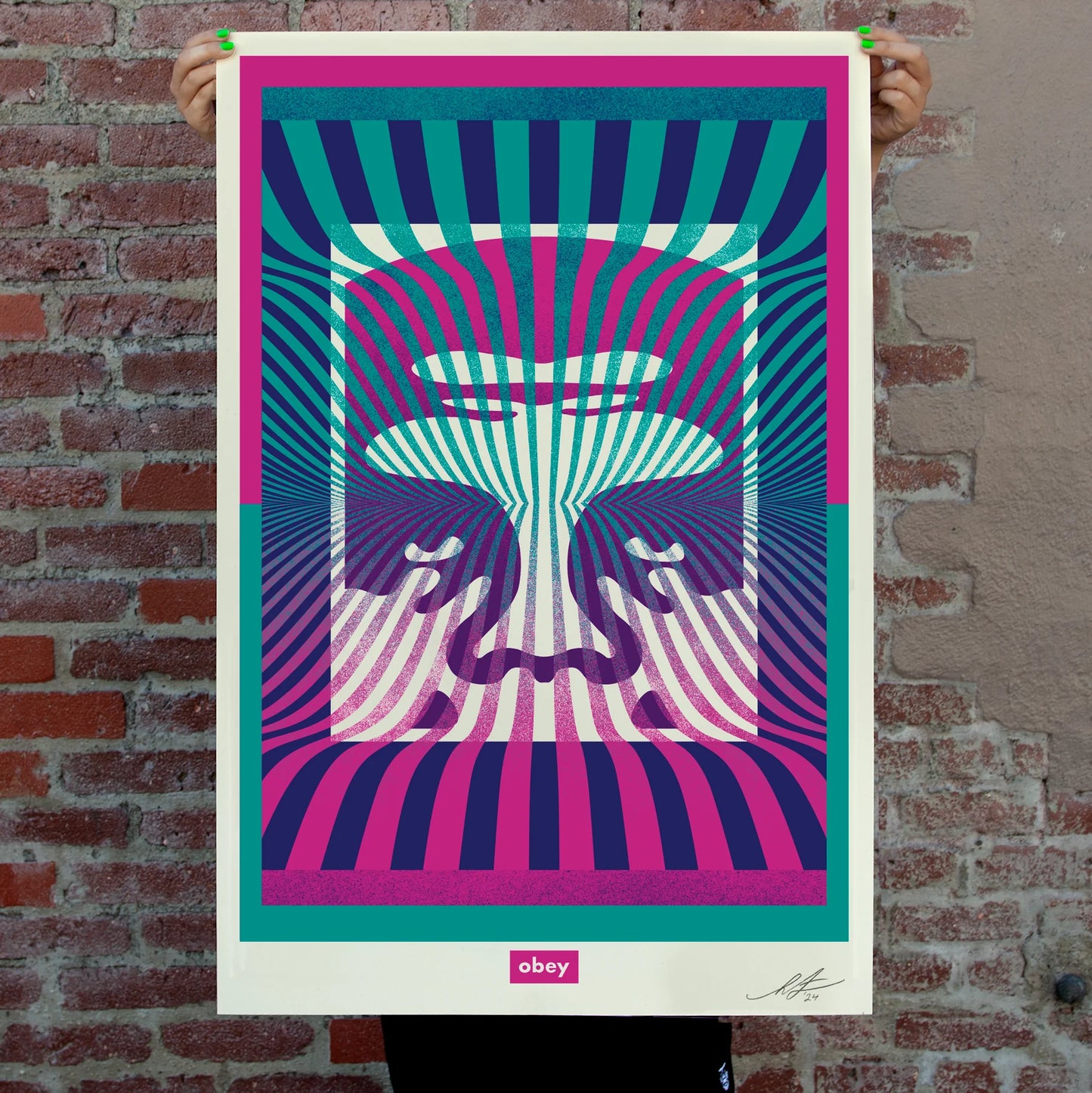 Obey / Op Art Icon Offset Lithograph print
