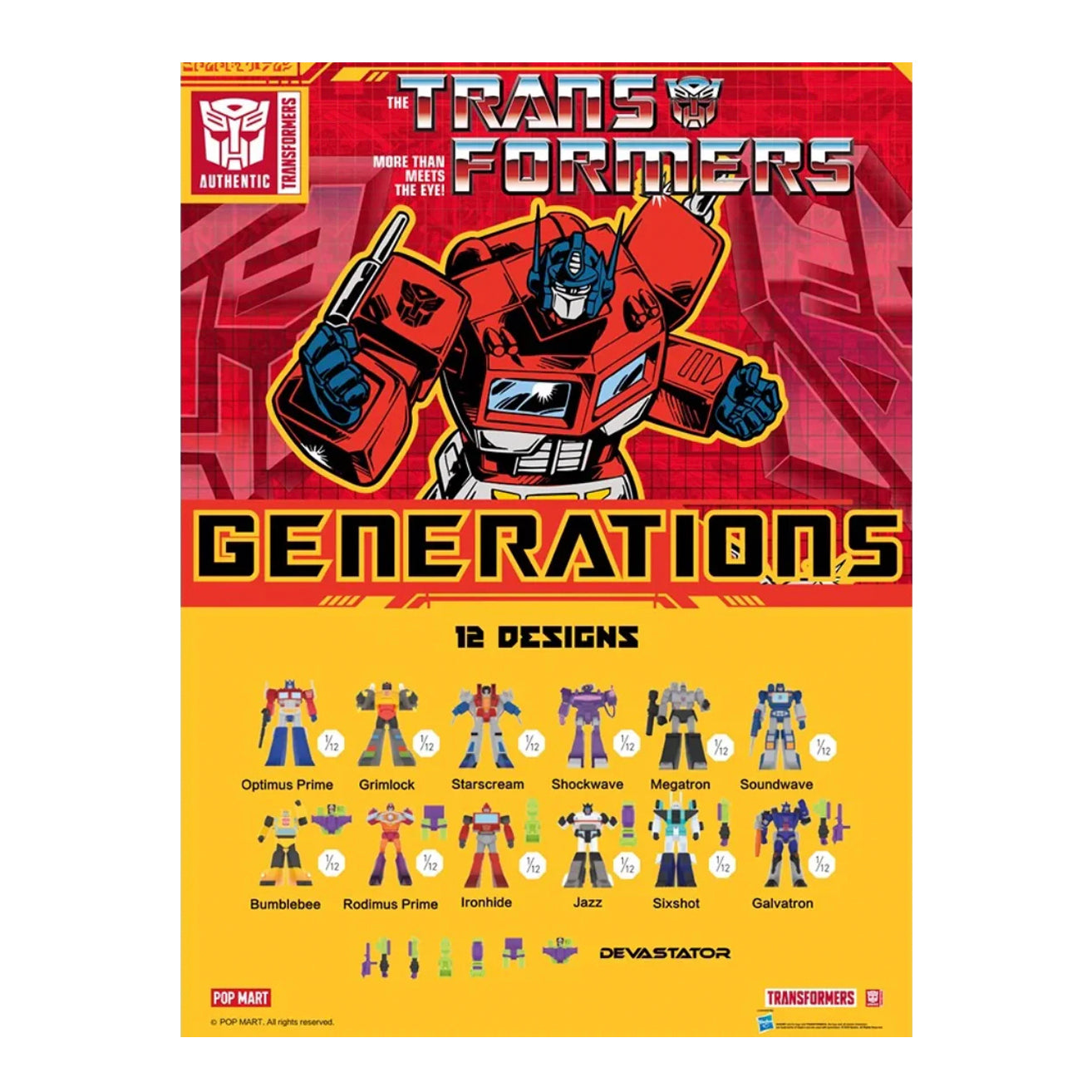 Pop Mart / Transformers Generations Series - Sixshot - Blind Box