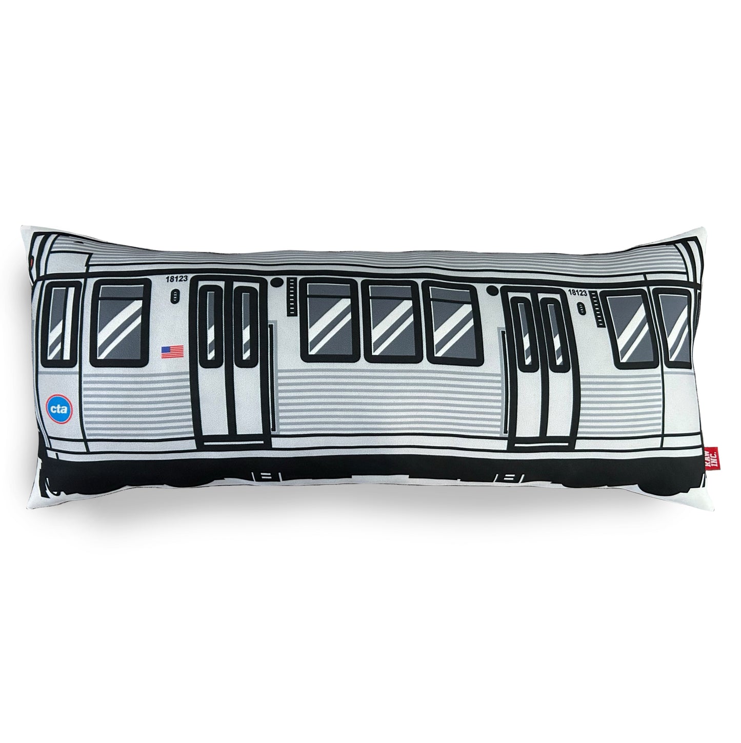 Raw Inc / American Chicago CTA train 65cm cushion