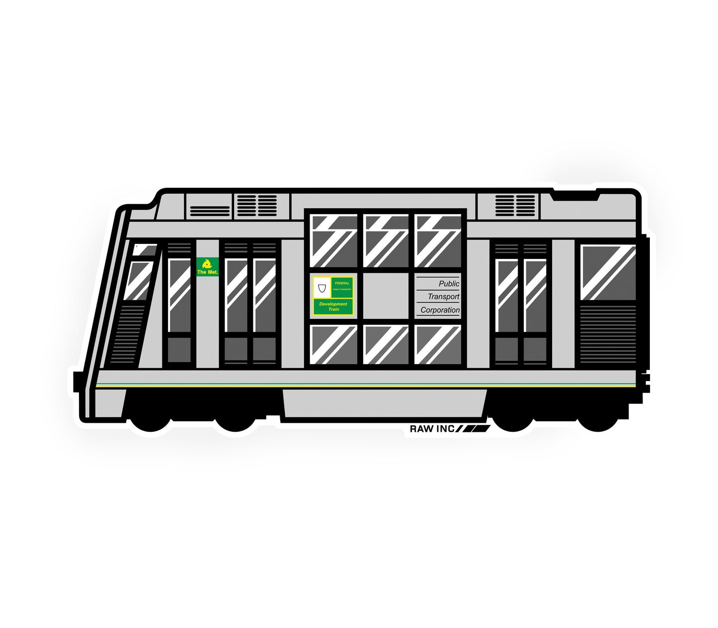 Raw Inc / Australian VIC 4D train sticker