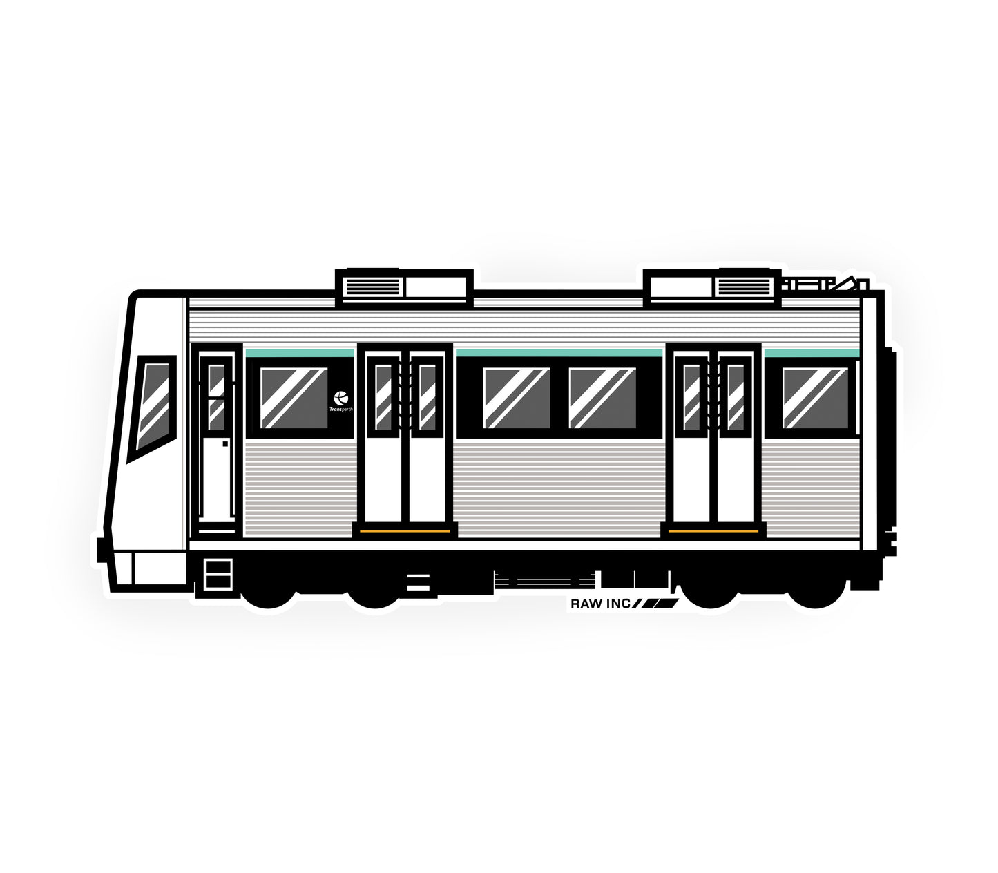 Raw Inc / Australian WA A Series train sticker