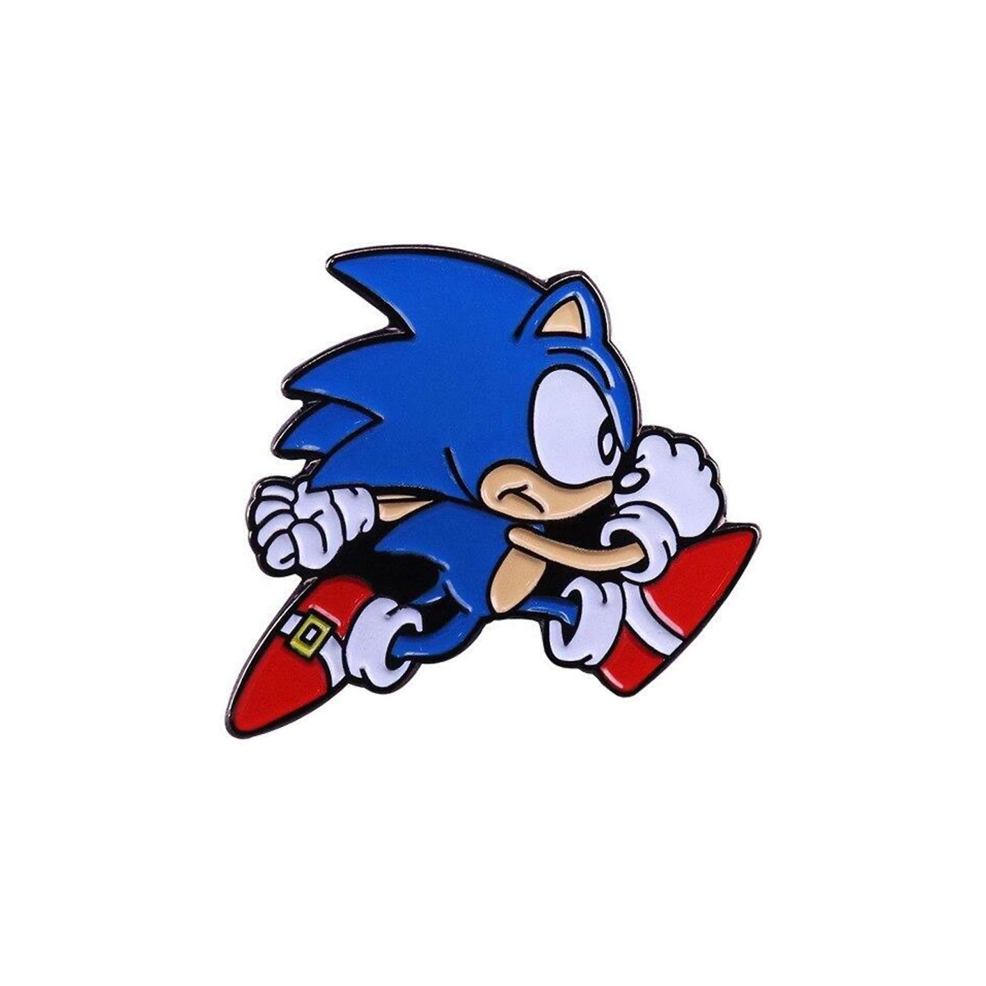 Running Sonic Enamel Pin