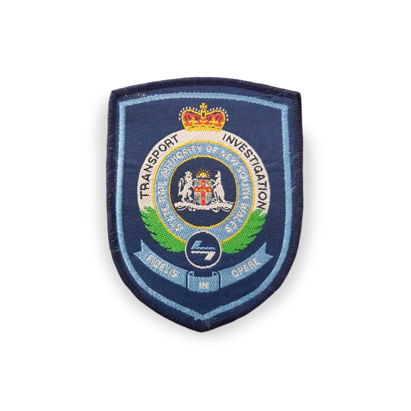 State Rail Transport Investigation Woven Patch