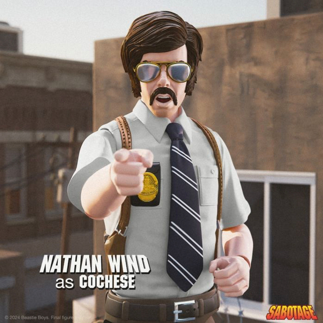 Super7 / 7" Beastie Boys - Sabotage / Nathan Wind as “Cochese” (MCA) Ultimates Figure