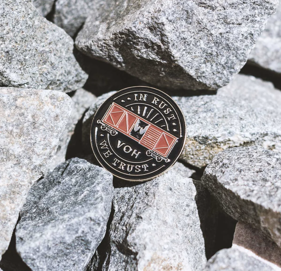 Vandals on Holidays / In Rust We Trust Enamel Pin