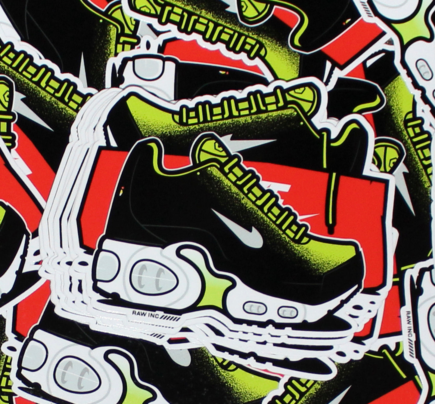 Raw Inc / TN SE Neon Fade sneaker sticker