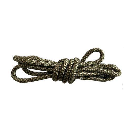Raw Inc / 127cm Army Green & Yellow Diamond Rope Metal Tip Laces