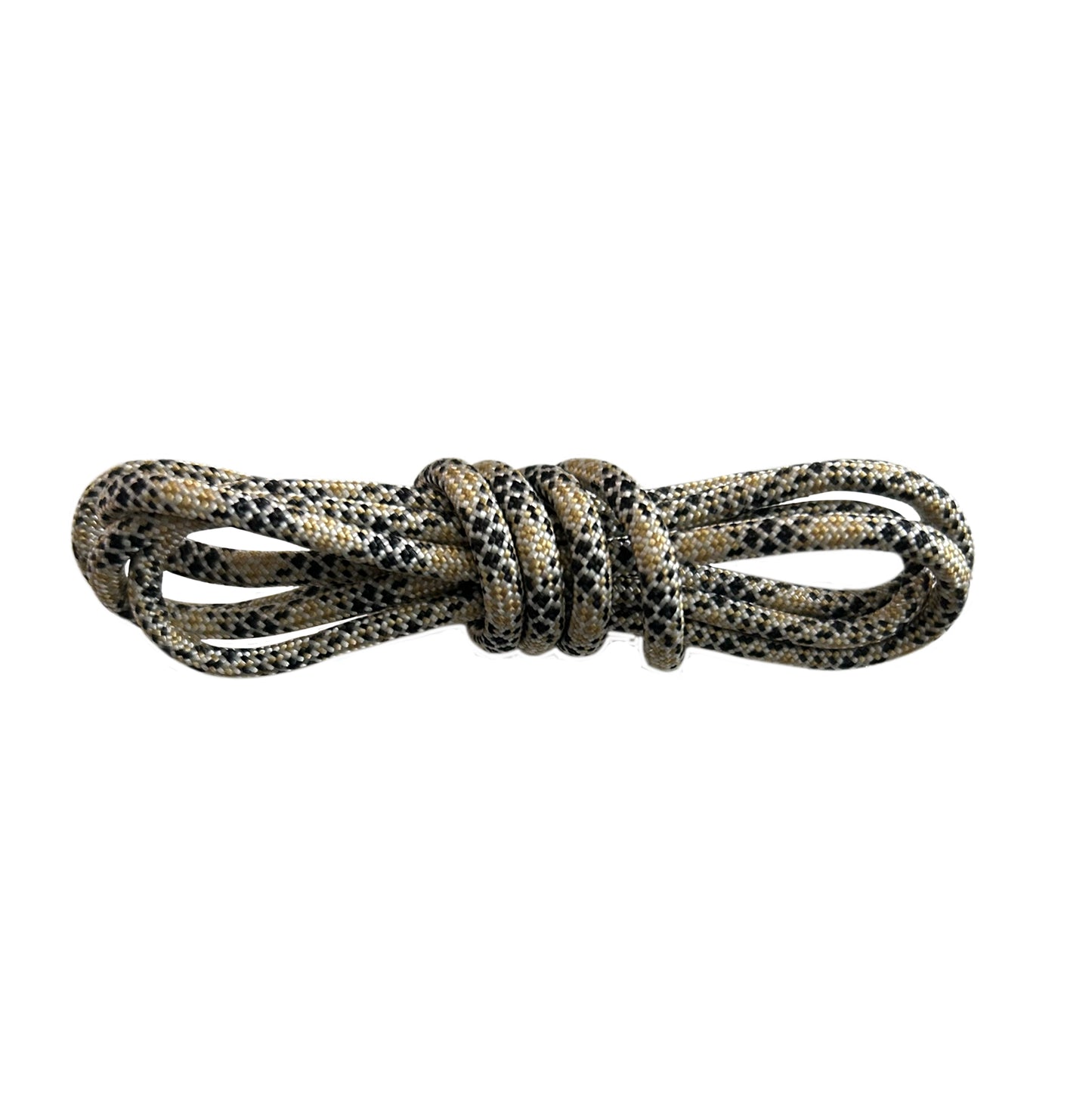 Raw Inc / 127cm Beige & Black Rope Metal Tip Laces