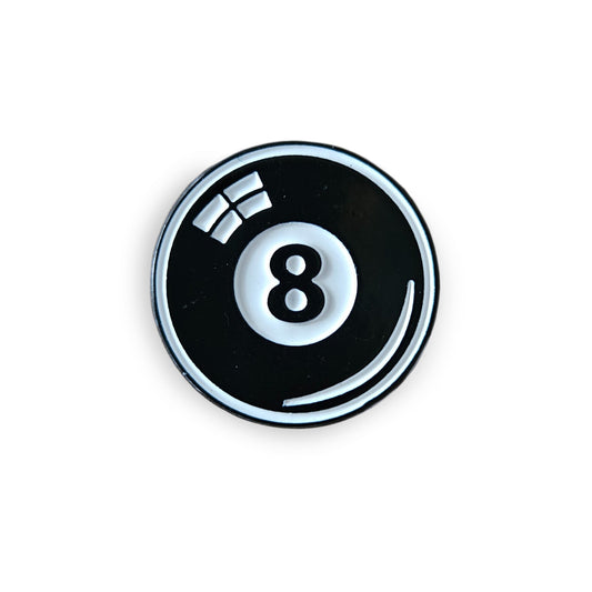 8 Ball Enamel Pin