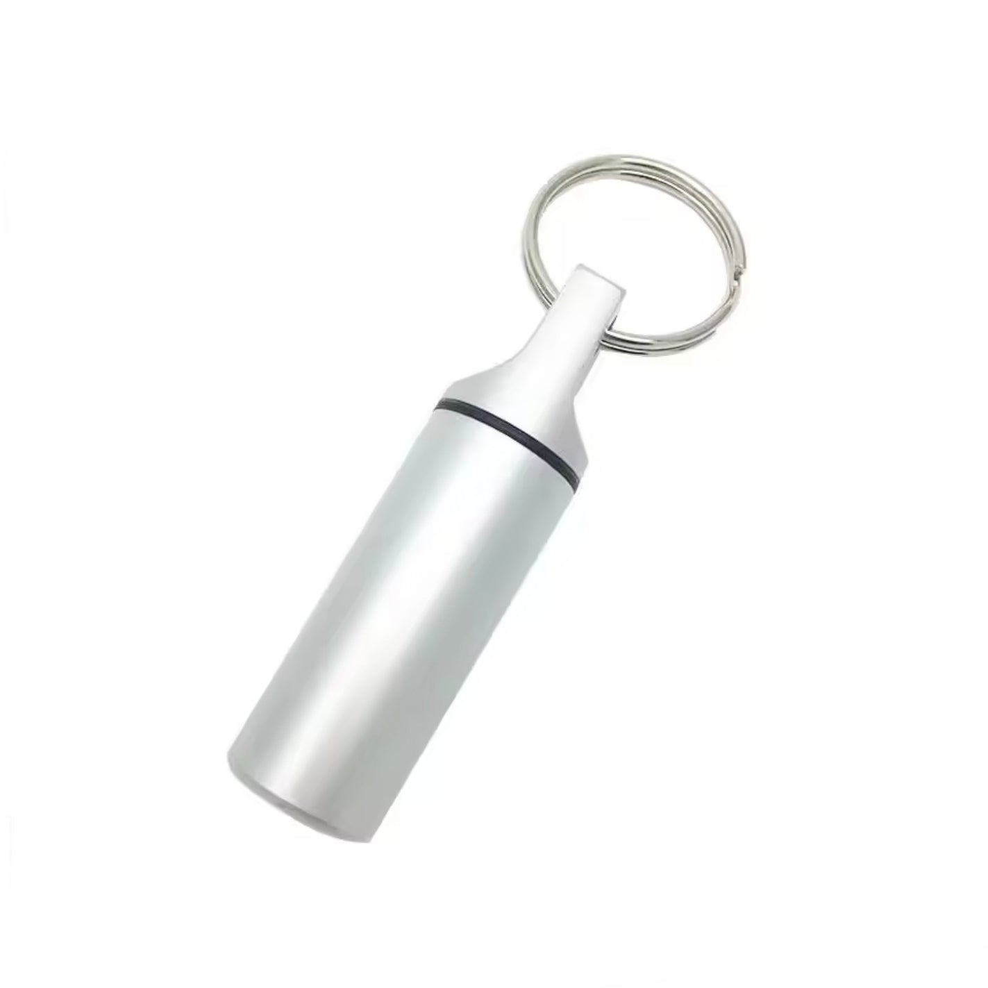 Aluminum Pill Box Case Keyring