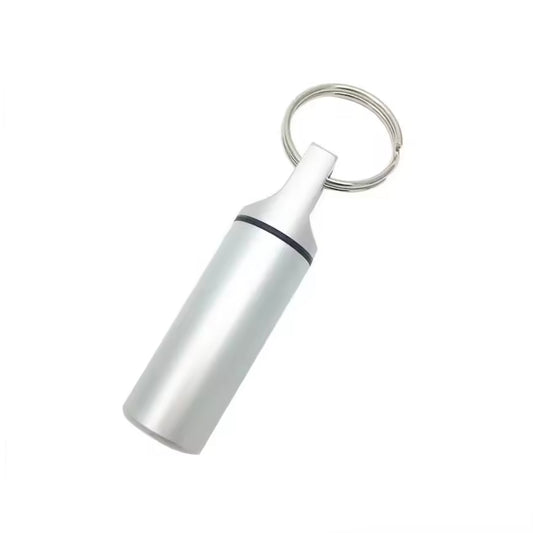Aluminum Pill Box Case Keyring