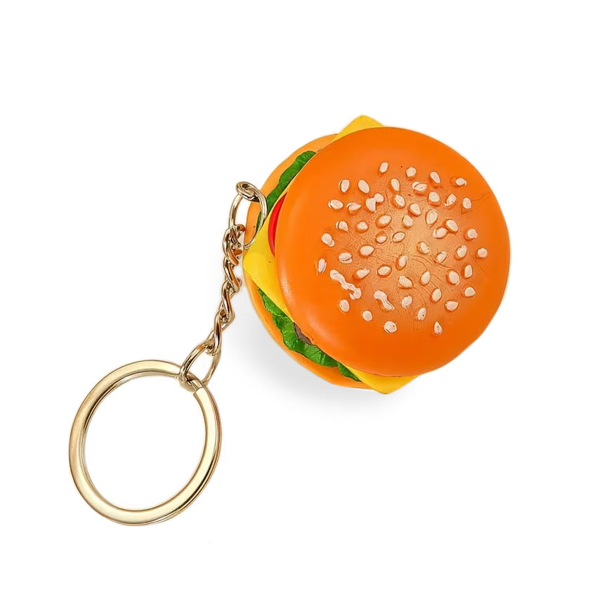Burger Keyring