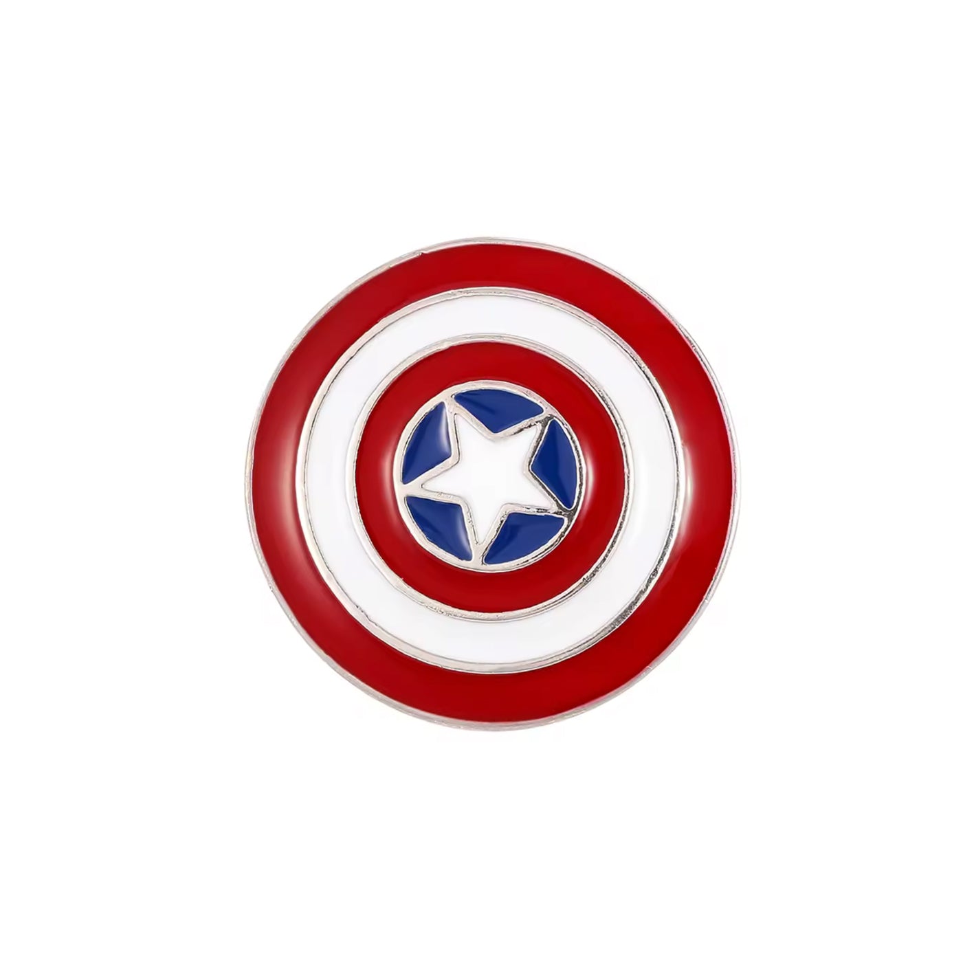 Captain America Shield Enamel Pin