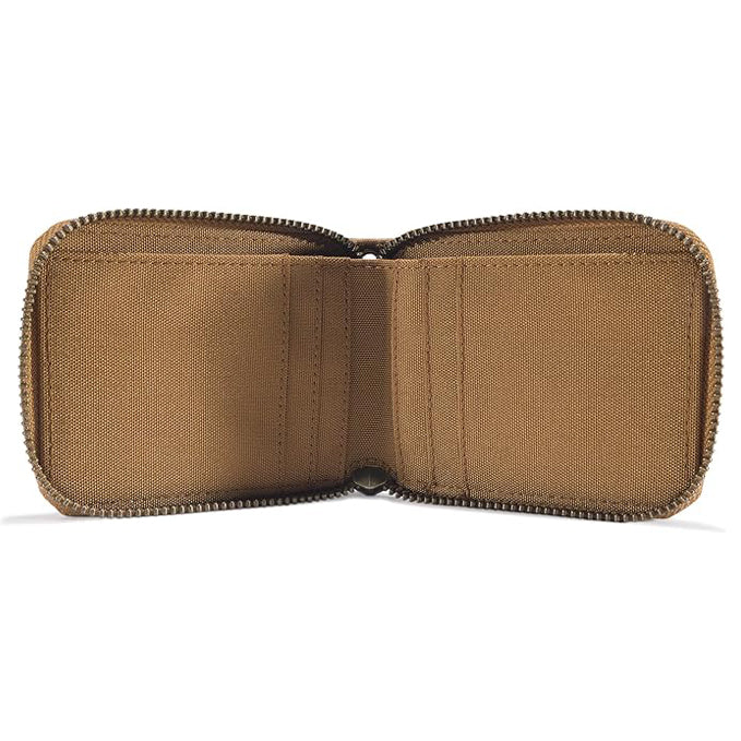 Carhartt / Brown Nylon Duck Zip Up Wallet