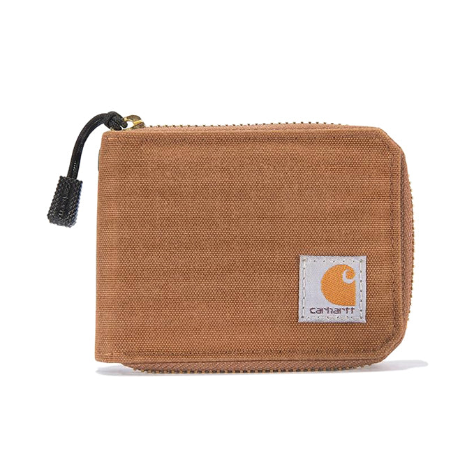 Carhartt / Brown Nylon Duck Zip Up Wallet