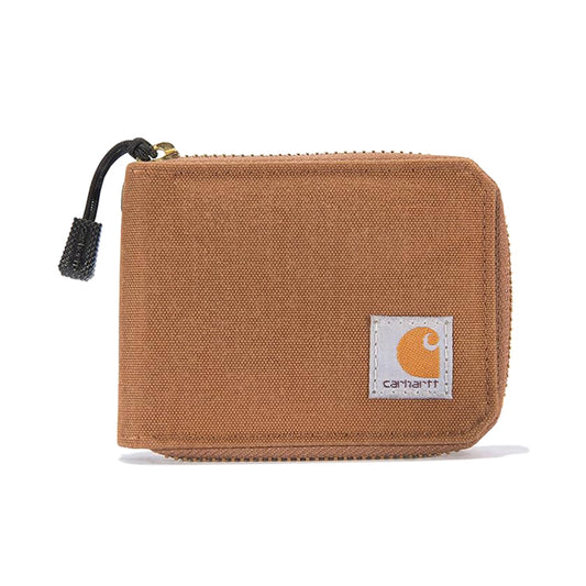Carhartt / Brown Nylon Duck Zip Up Wallet