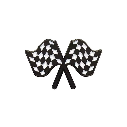 Racing Checkered Flag Enamel Pin