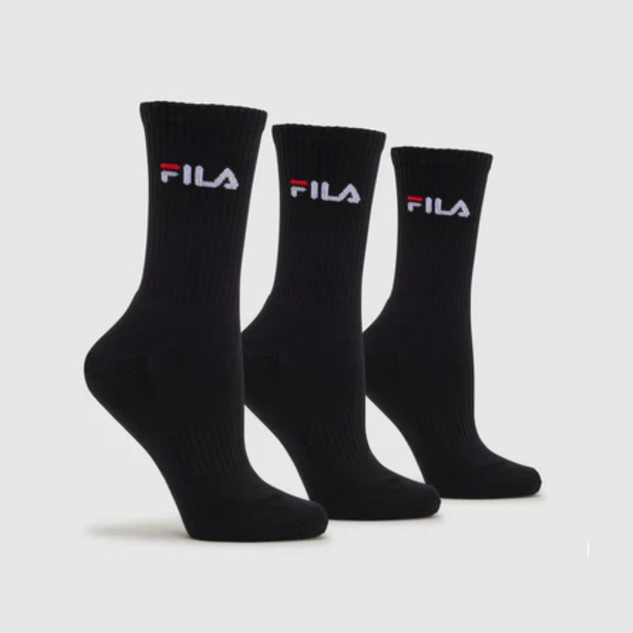 Fila / 3 Pack Sports Crew black socks