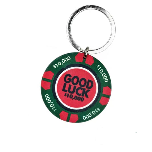 Good Luck Poker Chip Keyring