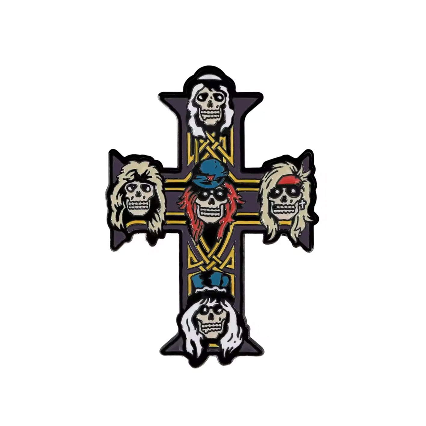 Guns n'Roses Cross Enamel Pin