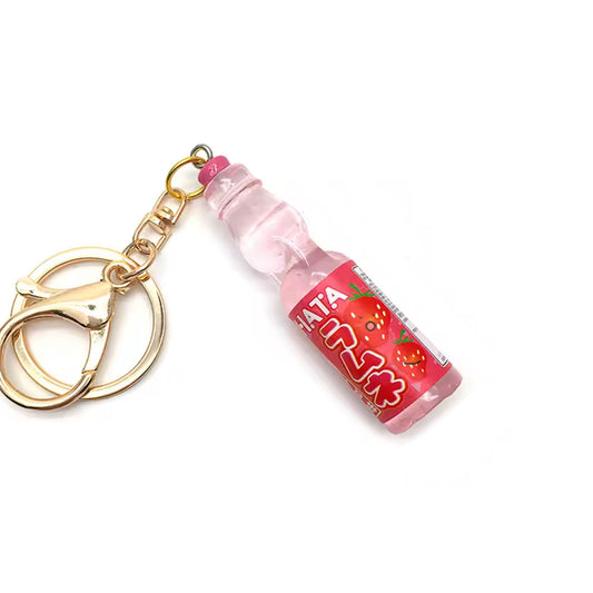 Japanese Strawberry Soda Keyring