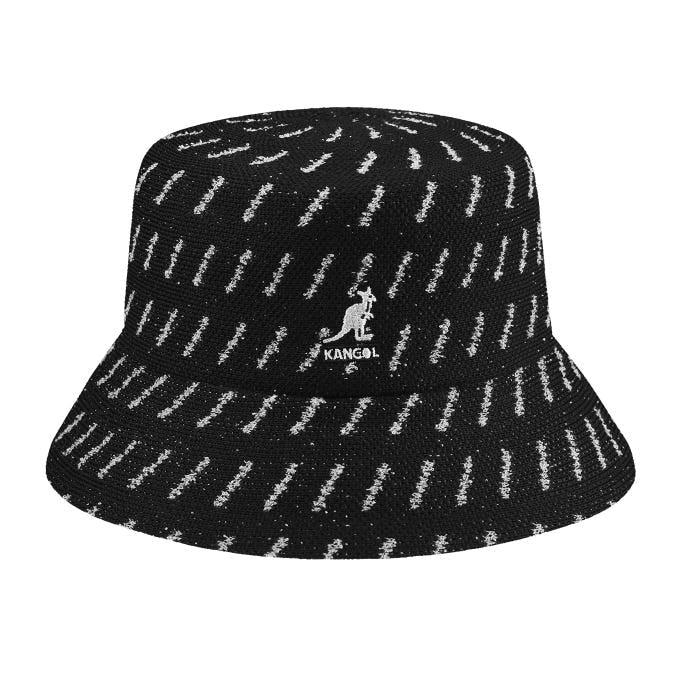 Kangol - Black/Grey Rain Drop Bucket Hat