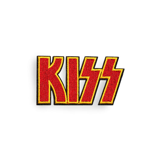 Kiss Logo Red & Yellow Woven Patch