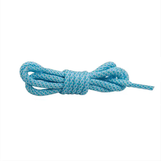 Raw Inc / 120cm Light Blue & White Diamond Rope Laces