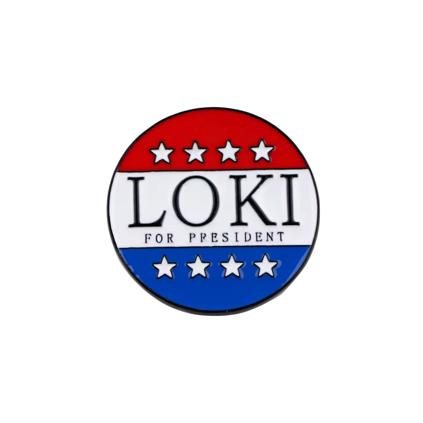 Loki for President Enamel Pin