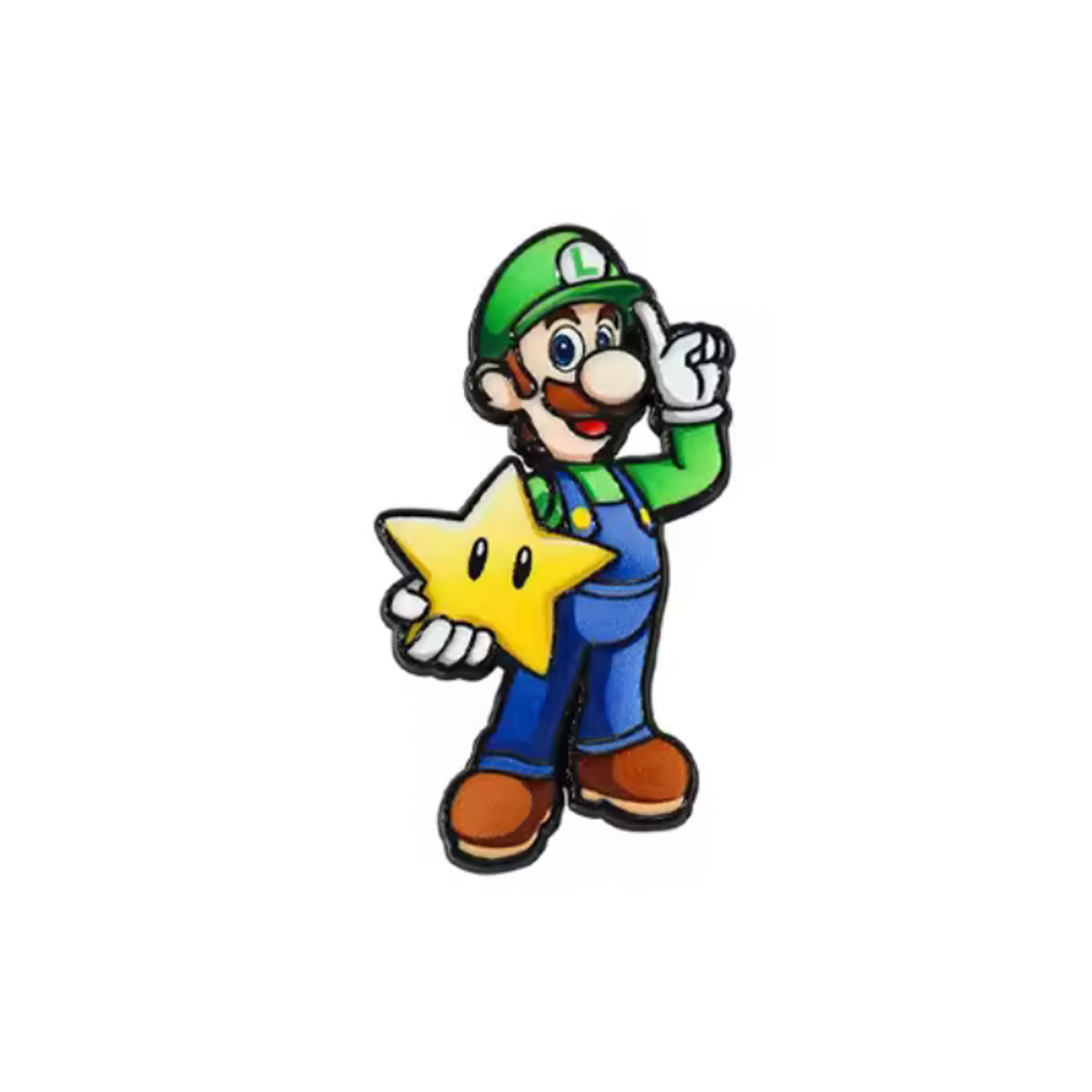 Luigi with Star Enamel Pin