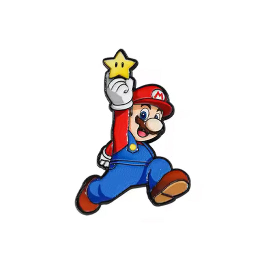 Mario With Star Enamel Pin