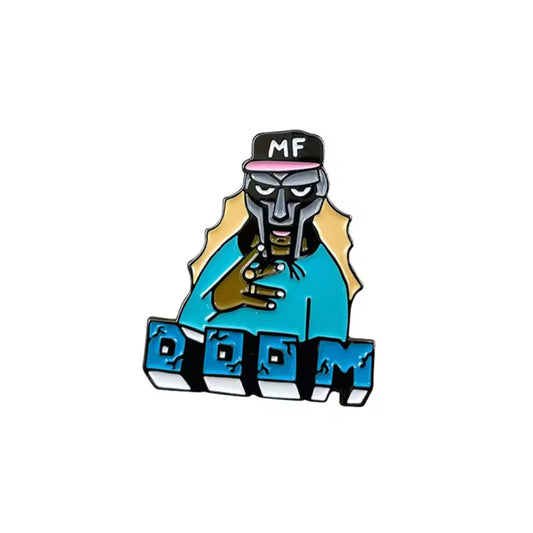 MF Doom Figure Enamel Pin