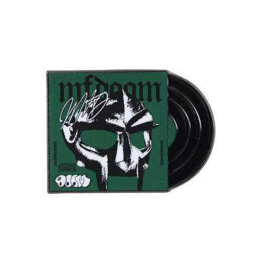 MF Doom Record Cover Enamel Pin