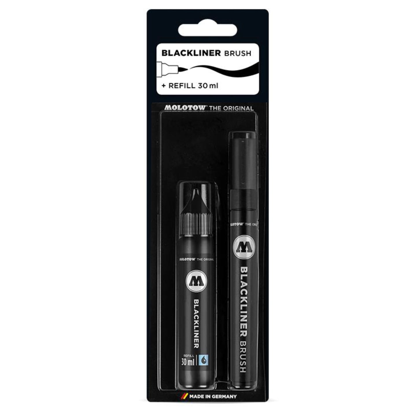 Molotow / Blackliner Brush Marker and Refill Set