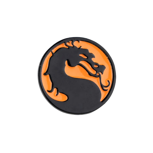 Mortal Kombat Logo Enamel Pin