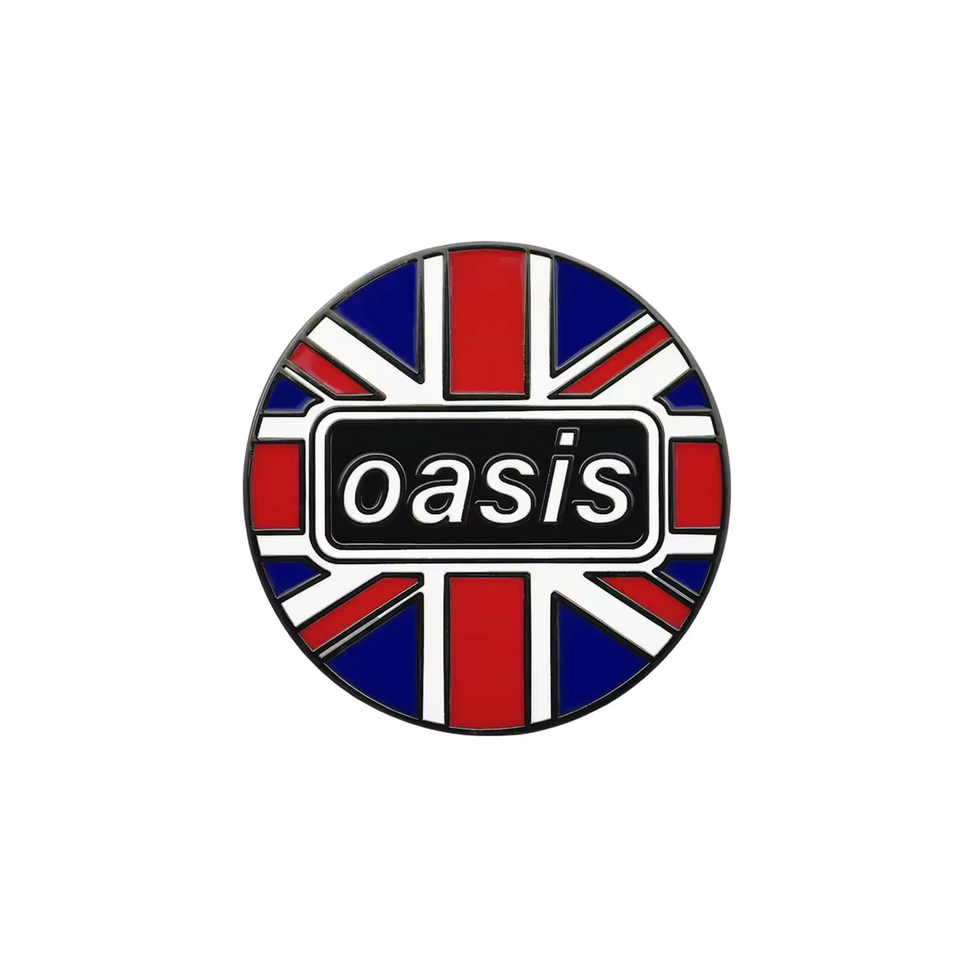 Oasis Union Jack Enamel Pin