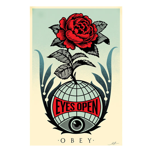 Obey / Eyes Open Signed Offset Lithograph print