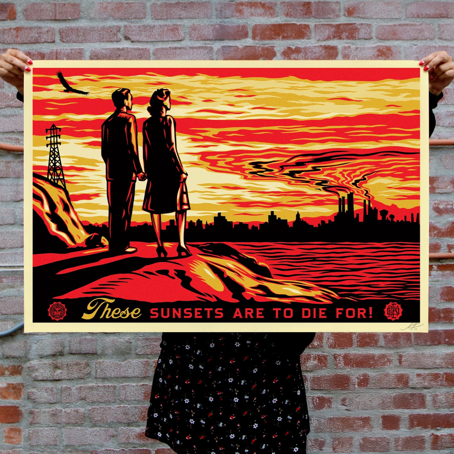 Obey / These Sunsets Are To Die For! Signed Offset Lithograph print