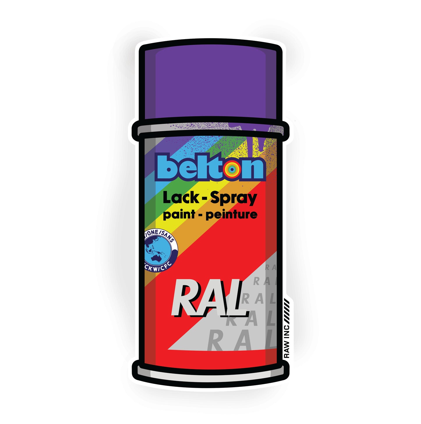 Raw Inc / Classic RAL can sticker