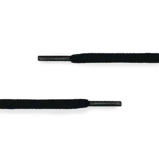 Raw Inc / 120cm Black Oval Flat Laces