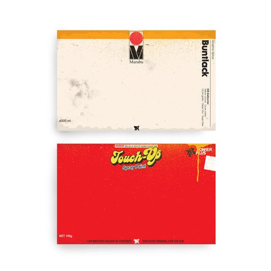 Raw Inc / Can Series #01 - Blank Egg shell Split Magnum size 50 sticker pack